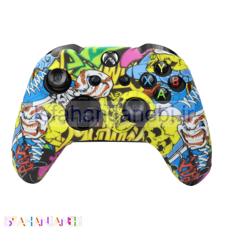 اصفهان جانبی-روکش دسته بازی Xbox طرح دلقک و کله اسکلت + روکش آنالوگ هدیه