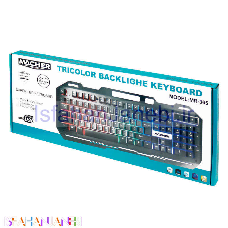 اصفهان جانبی-کیبورد گیمینگ مچر MR-365 RGB