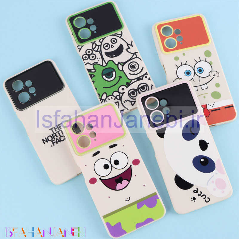 اصفهان جانبی-قاب TPU طرح دار رنگی محافظ لنزدار Xiaomi Redmi Note 12 4G