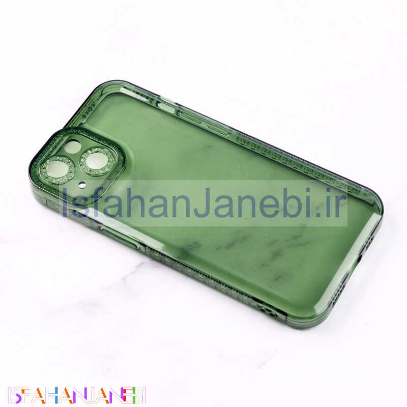 اصفهان جانبی-قاب ژله ای نگینی محافظ لنزدار iPhone 14