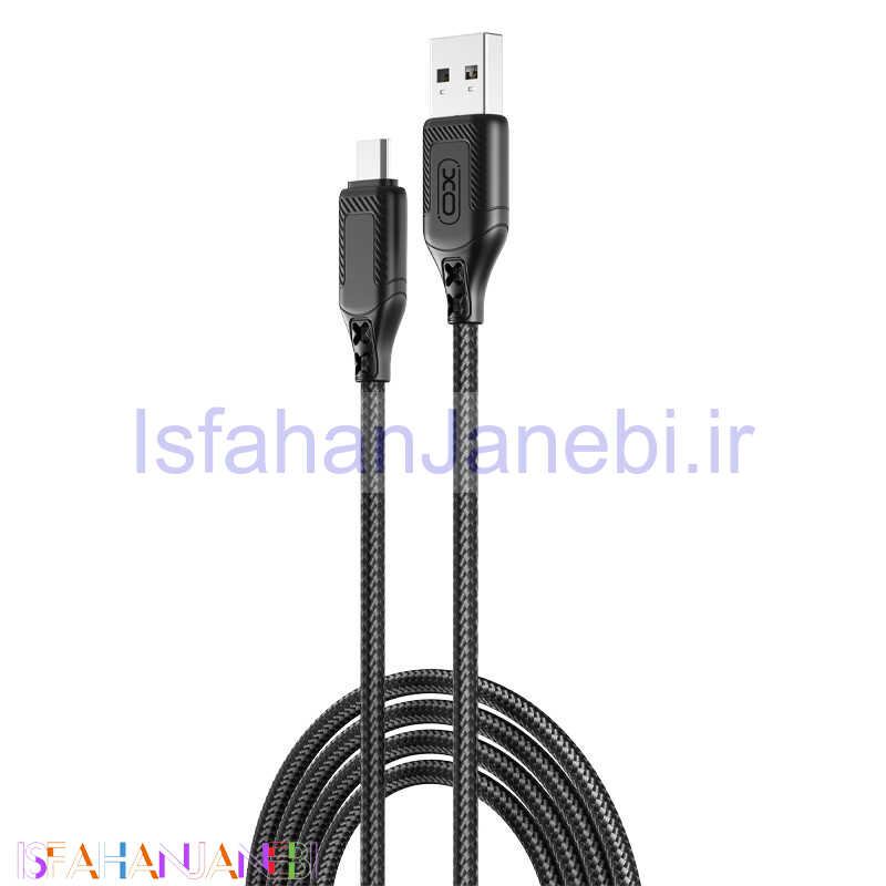 اصفهان جانبی-کابل میکرو یو اس بی فست شارژ XO XO-NB235 2.4A 1m
