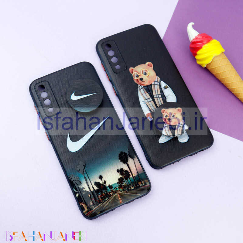 اصفهان جانبی-قاب فانتزی طرحدار پسرانه محافظ لنزدار + پاپ سوکت Samsung Galaxy A70 سری R