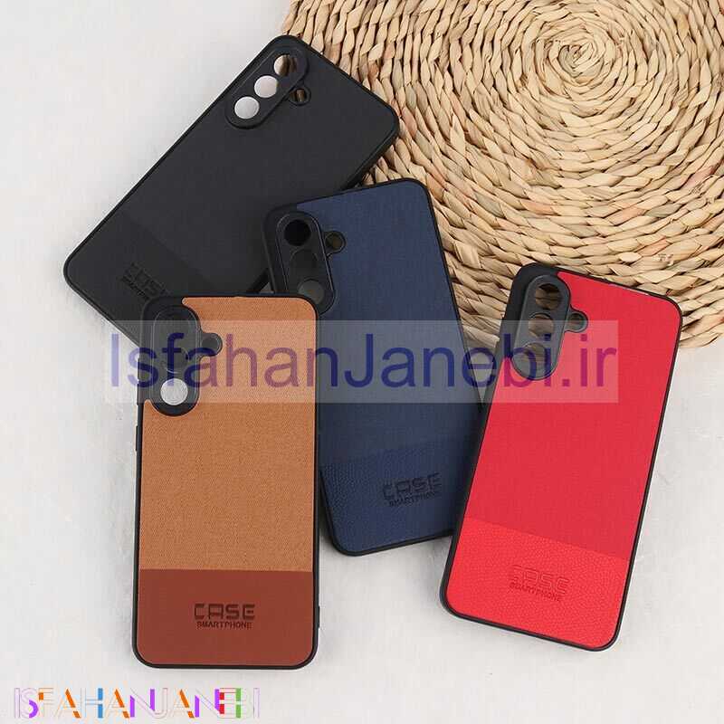 اصفهان جانبی-قاب چرمی Smart Phone سامسونگ Galaxy A56 پارچه ای محافظ لنزدار