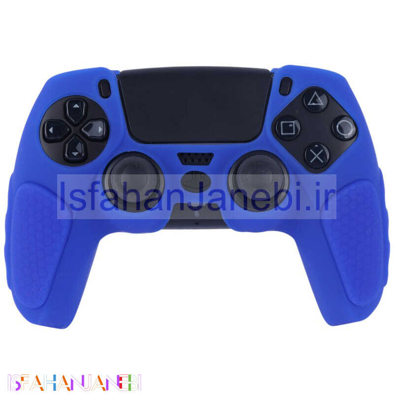 اصفهان جانبی-روکش دسته بازی PS5 استوپ دار زمینه آبی کاربنی