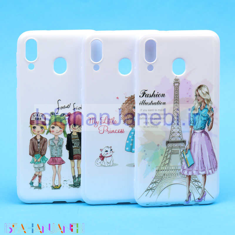 اصفهان جانبی-قاب فانتزی سفید طرح دختر سامسونگ M20