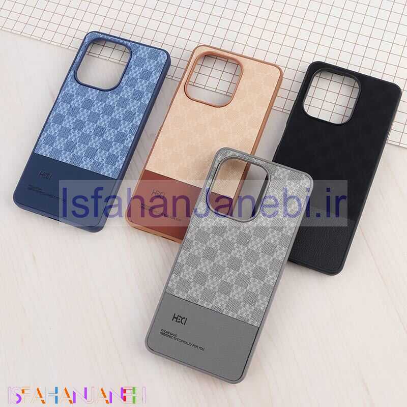 اصفهان جانبی-قاب چرمی HDCI شیائومی Redmi Note 13 4G دو تکه طرح دار