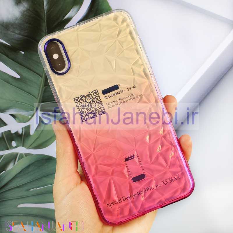 اصفهان جانبی-قاب یخی سه بعدی iPhone XS Max صورتی