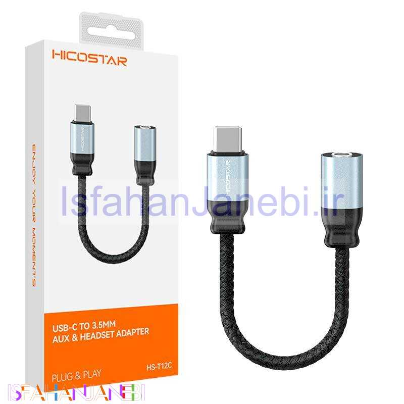 اصفهان جانبی-تبدیل Type-C به AUX هایکو استار HS-T12C