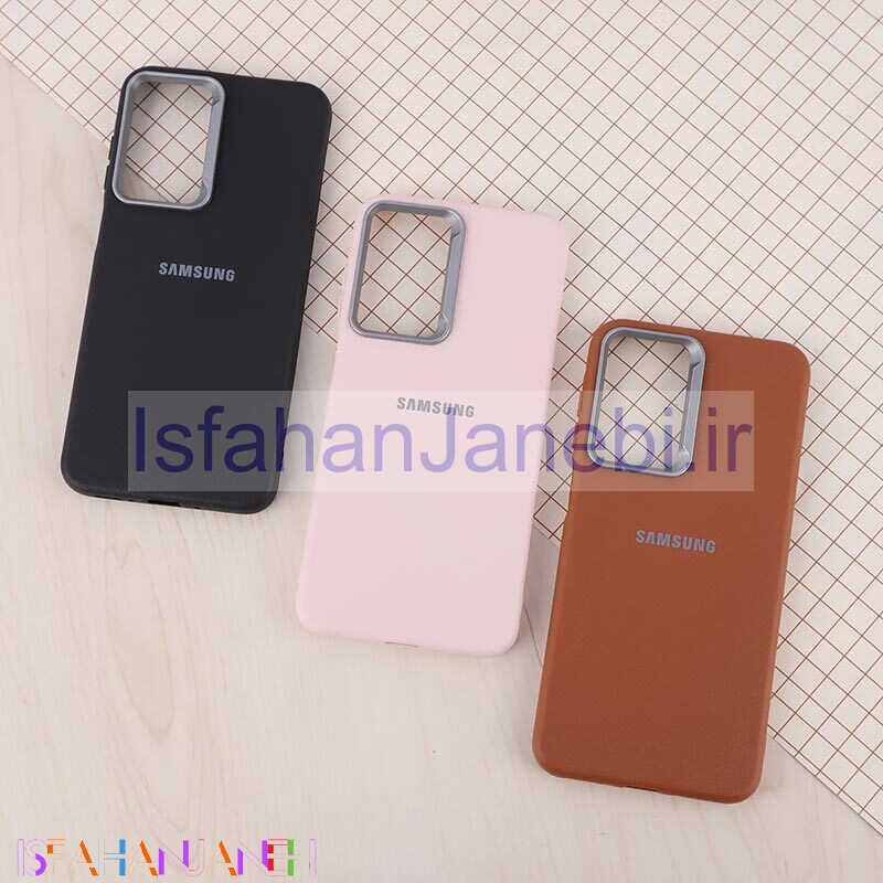 اصفهان جانبی-قاب چرمی ژله ای Leather سامسونگ Galaxy A26 لوگودار