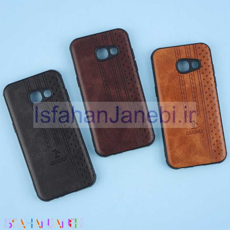 اصفهان جانبی-قاب چرمی Canary سامسونگ 2017 Galaxy A3 محافظ لنزدار