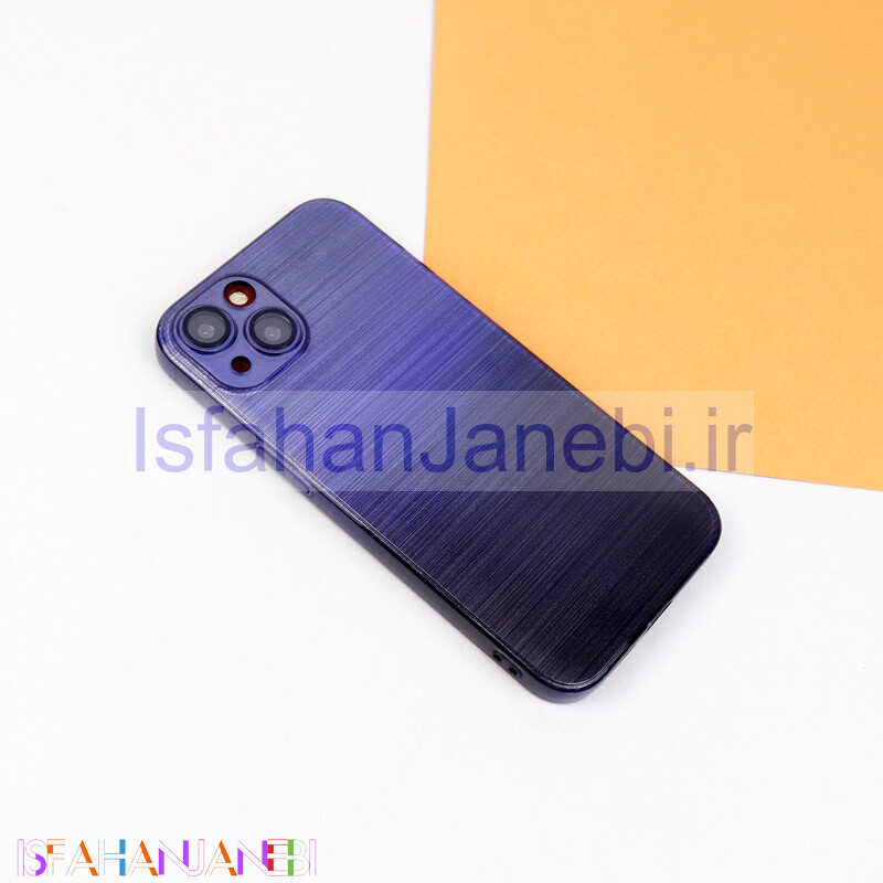 اصفهان جانبی-قاب PC براق محافظ لنزدار دو رنگ iPhone 13