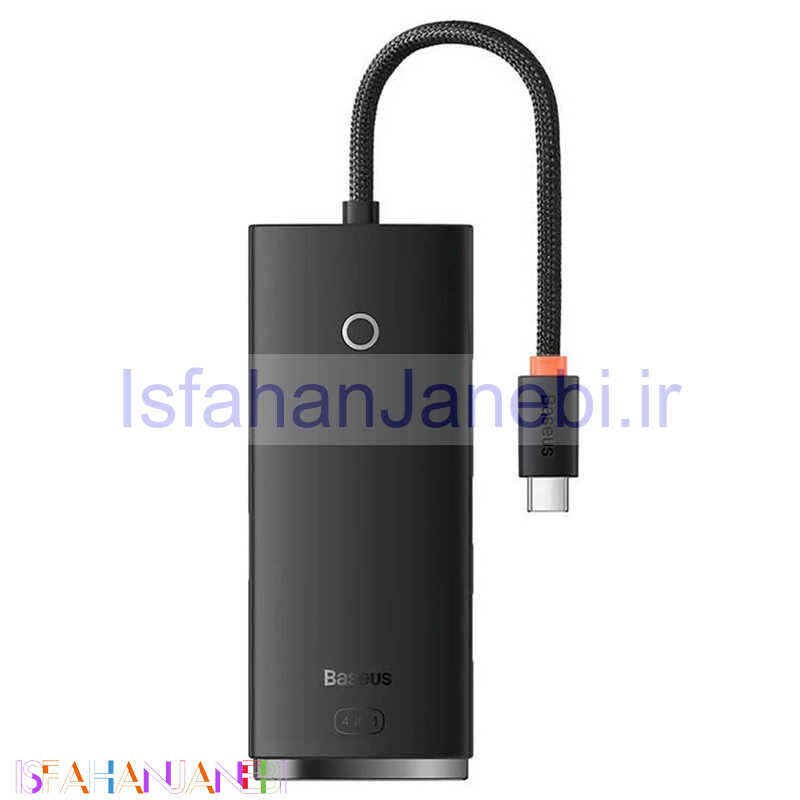 اصفهان جانبی-هاب 4 پورت Type-C باسئوس Airjoy WKQX080101