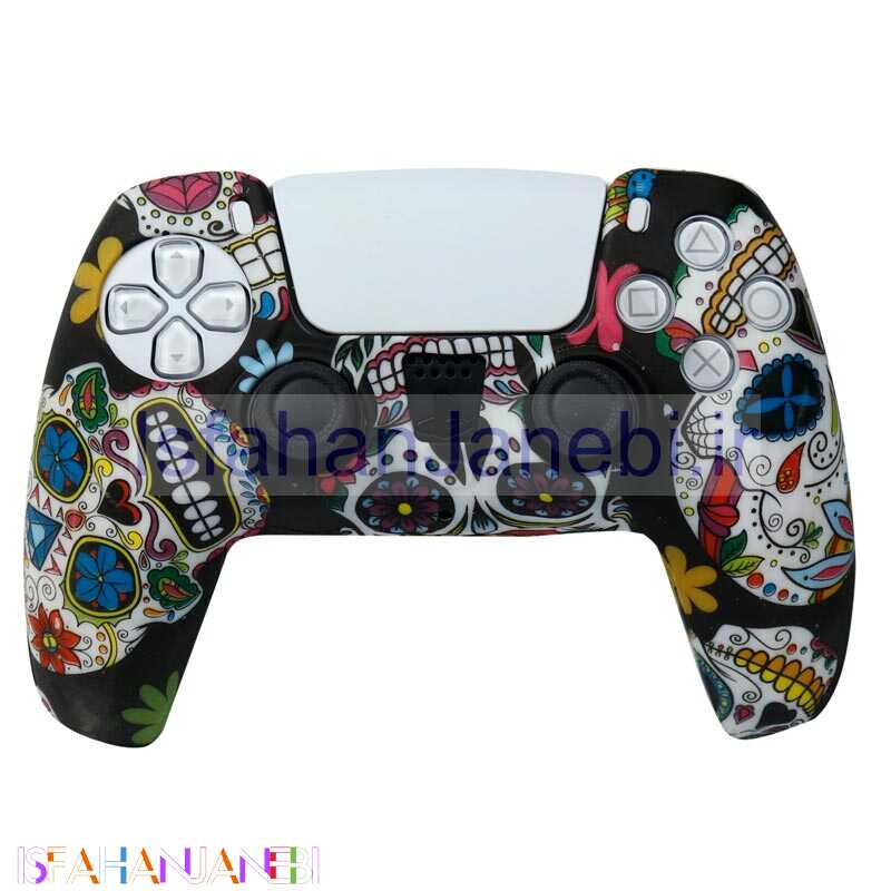 اصفهان جانبی-روکش دسته بازی PS5 طرح اسکلت گلدار