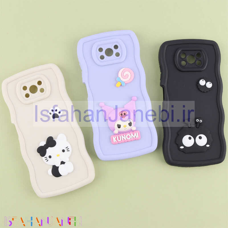 اصفهان جانبی-قاب موج دار شیائومی Poco X3 / X3 NFC / X3 Pro عروسک برجسته محافظ لنزدار