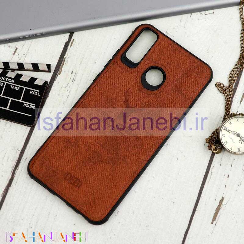 اصفهان جانبی-قاب چرمی محافظ لنزدار طرح گوزن Huawei Y8s
