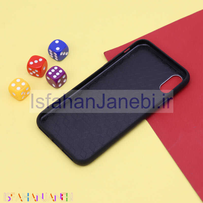اصفهان جانبی-قاب پشت گلسی M&M آیفون iPhone X/XS