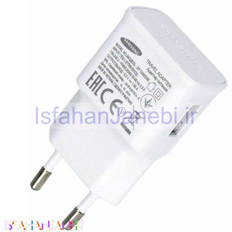 اصفهان جانبی-شارژر دیواری 5 وات سامسونگ Galaxy J5 1.55A اورجینال