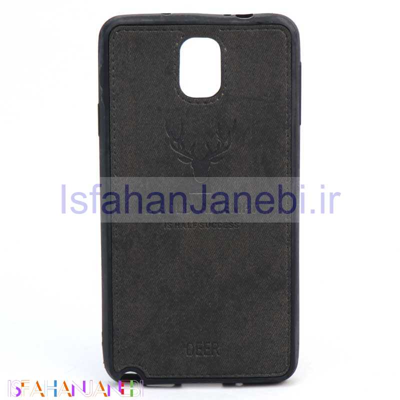 اصفهان جانبی-قاب چرمی طرح گوزن Samsung Note 3 مشکی