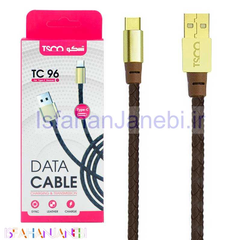 اصفهان جانبی-کابل روکش دار TSCO TC96 Type-C 1m