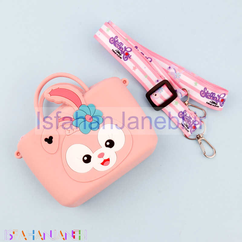 اصفهان جانبی-کیف هندزفری سیلیکونی بند دار خرگوش کالباسی