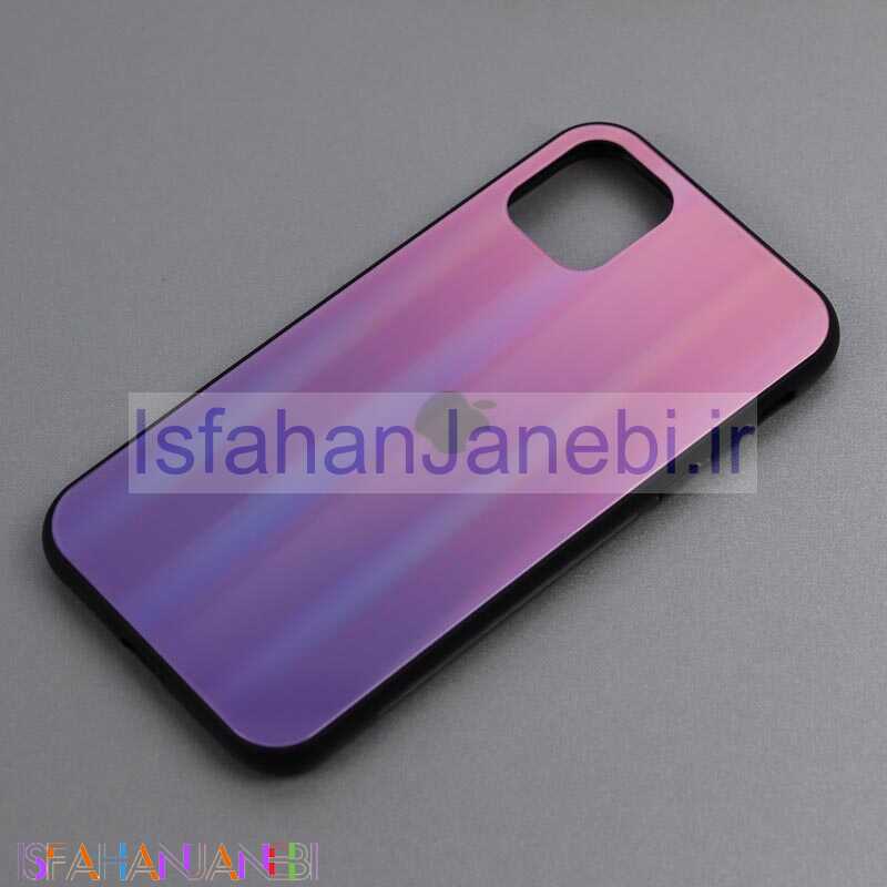اصفهان جانبی-قاب لیزری پشت گلسی iPhone 11 کد3 سری B