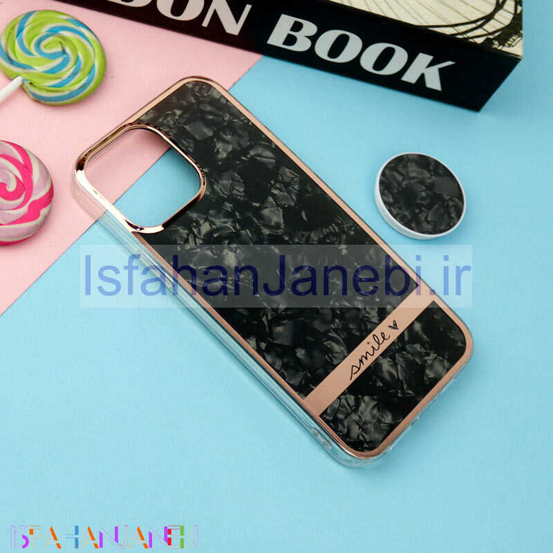 اصفهان جانبی-قاب IMD یخی گلدلاین + پاپ سوکت iPhone 13 Pro Max