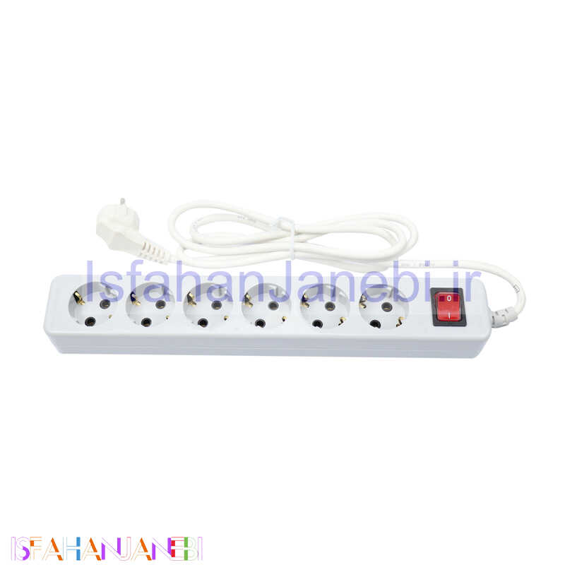 اصفهان جانبی-چند راهی 6 خانه شهاب پارت الکتریک PE657 با کابل 1٫8 متری
