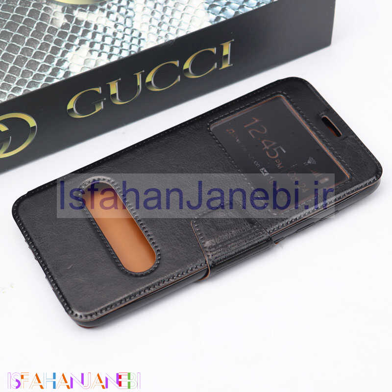 اصفهان جانبی-کیف کلاسوری چرمی Xiaomi Redmi Note 9 مشکی