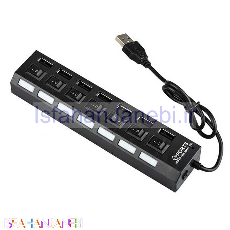 اصفهان جانبی-هاب 7 پورت USB2.0 های اسپید