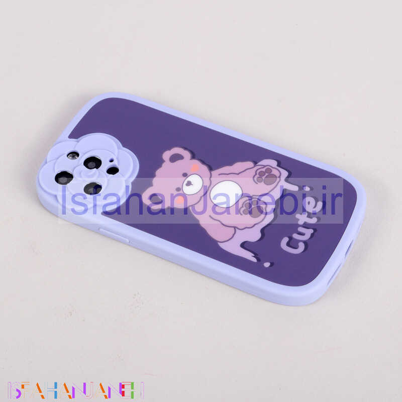 اصفهان جانبی-قاب فانتزی Cute Bear محافظ لنزدار iPhone 12 Pro Max