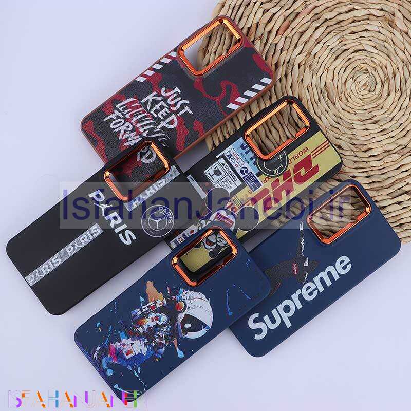 اصفهان جانبی-قاب چرمی سامسونگ Galaxy A26 طرح دار دور محافظ لنز متال