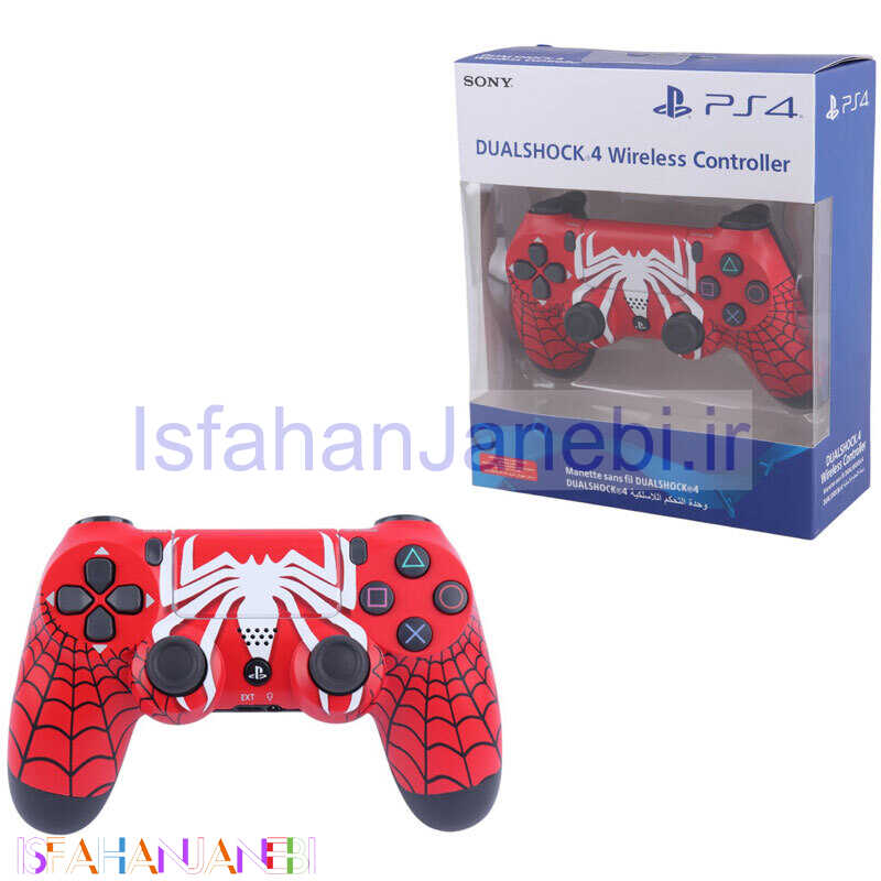 اصفهان جانبی-دسته بازی بی سیم SONY PlayStation 4 DualShock 4 High Copy طرح Spider Man کد 11