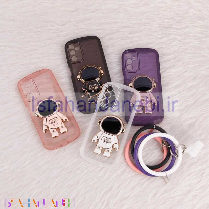 اصفهان جانبی-قاب استند آدمکی محافظ لنزدار + آویز دستی Samsung Galaxy A14 4G / A14 5G