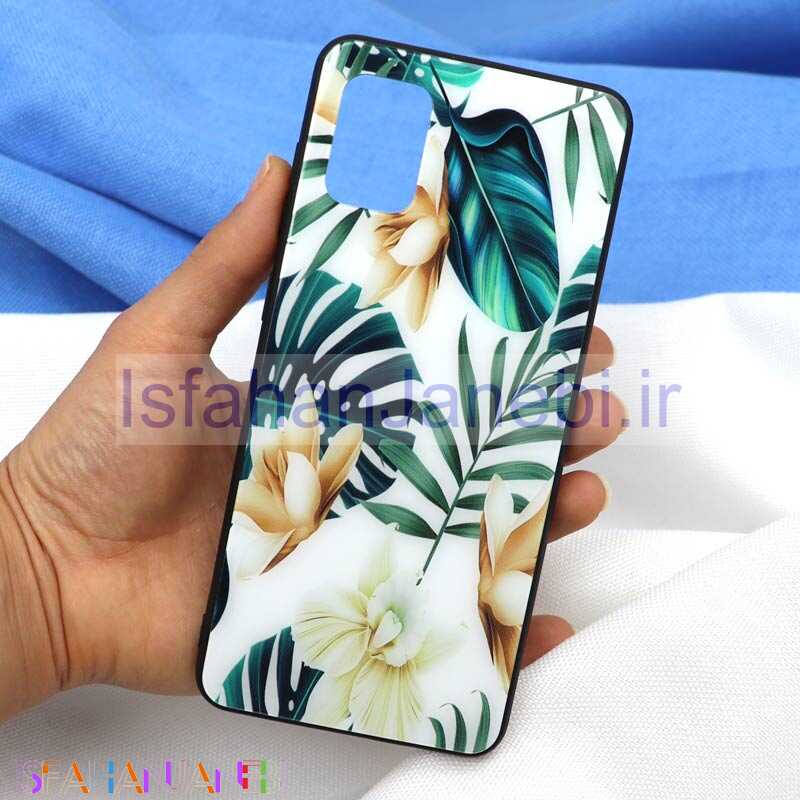 اصفهان جانبی-قاب پشت گلسی طرح برگ Samsung A31