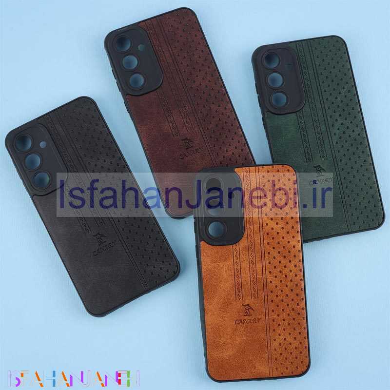 اصفهان جانبی-قاب چرمی Canary سامسونگ Galaxy A35 محافظ لنزدار