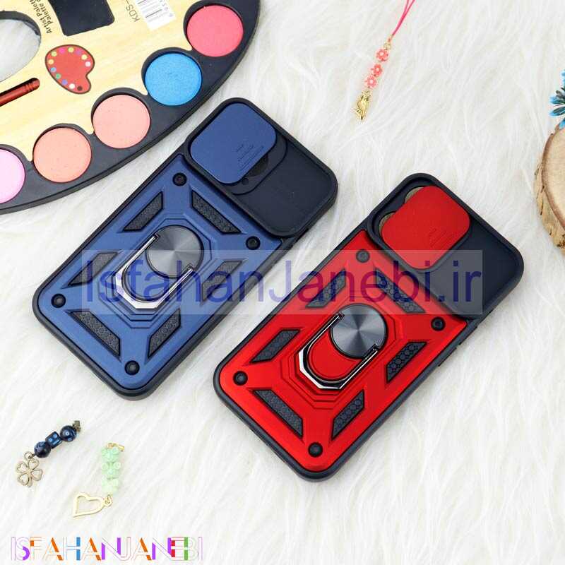 اصفهان جانبی-قاب ضد ضربه محافظ لنزدار کشویی هولدر دار بتمن iPhone 13 Pro