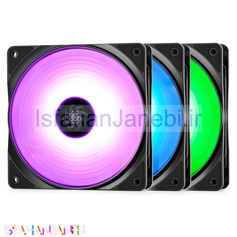 اصفهان جانبی-فن کیس دیپ کول 12*12 DeepCool RF 120 FS بسته 3 عددی