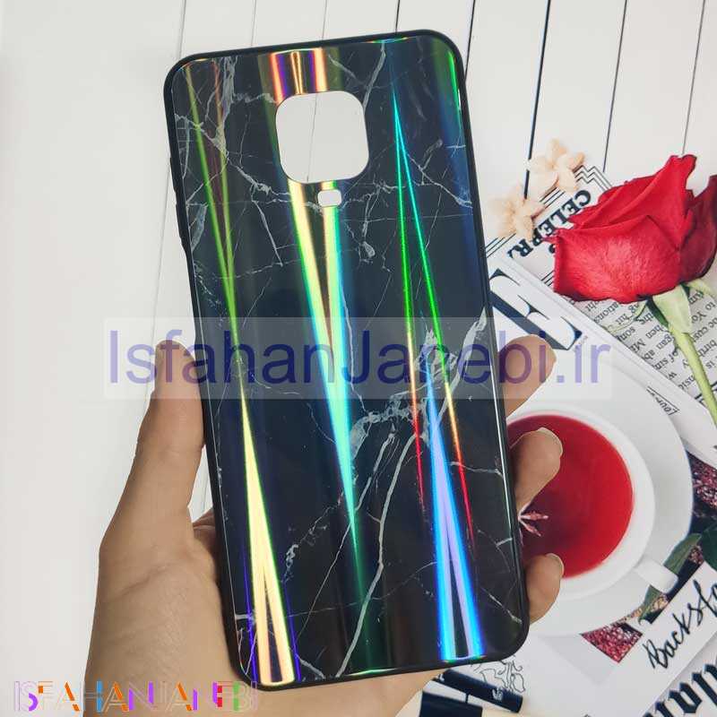 اصفهان جانبی-قاب لیزری پشت گلسی سنگی شیائومی Redmi Note 9S / Note 9 Pro