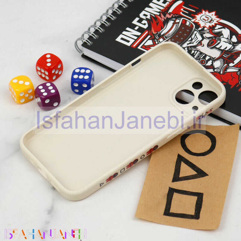اصفهان جانبی-قاب سیلیکونی محافظ لنزدار طرح اسکویید گیم iPhone 13 کد 6