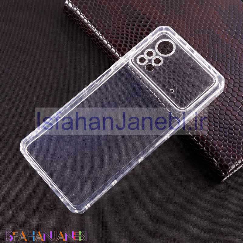 اصفهان جانبی-قاب ژله ای بی رنگ محافظ لنزدار Xiaomi Poco X4 Pro 5G
