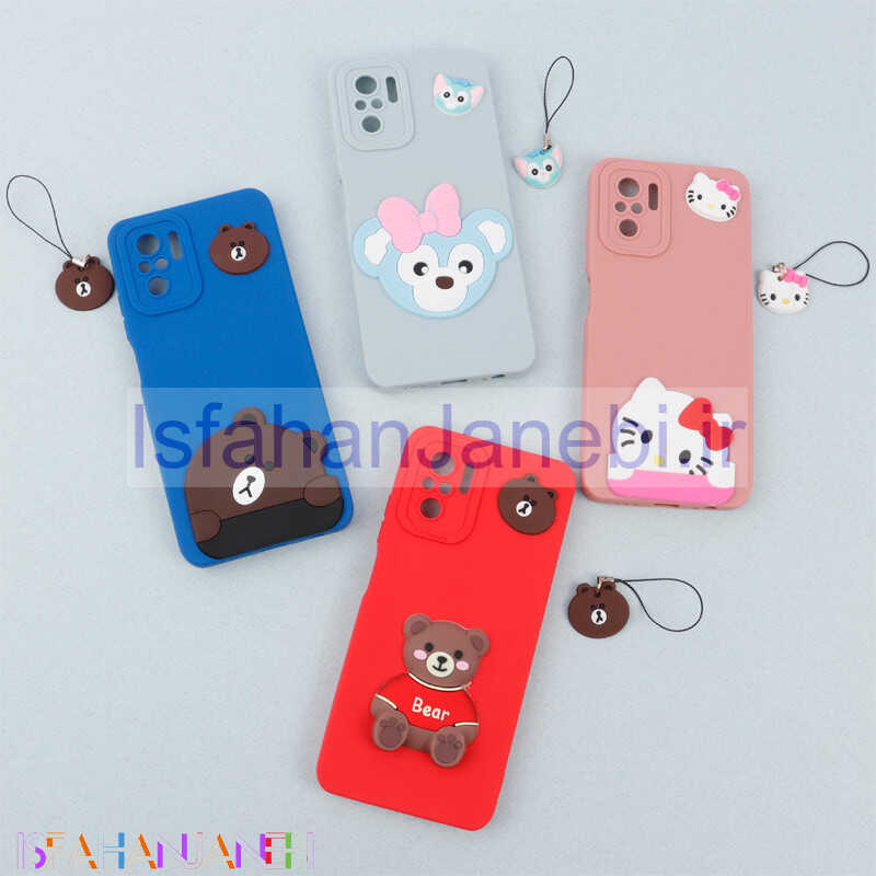 اصفهان جانبی-قاب عروسکی برجسته محافظ لنزدار Xiaomi Poco M5s + آویز