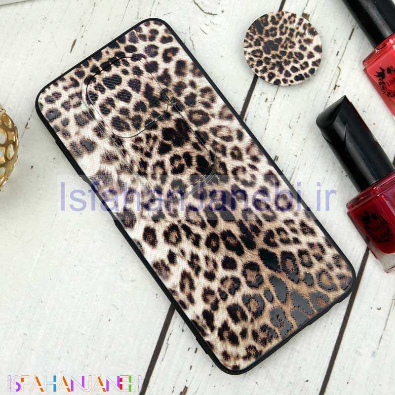 اصفهان جانبی-قاب طرحدار محافظ لنزدار کشویی + پاپ سوکت طرح پلنگی Redmi Note 9s / Note 9 Pro سری B