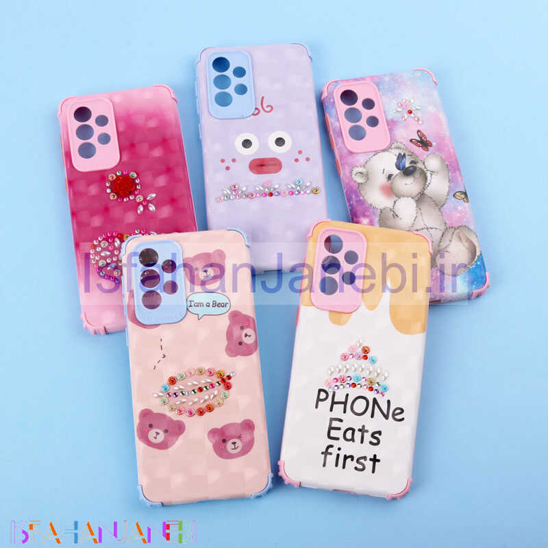 اصفهان جانبی-قاب فانتزی نگین دار کپسولی محافظ لنزدار Samsung Galaxy A33 5G