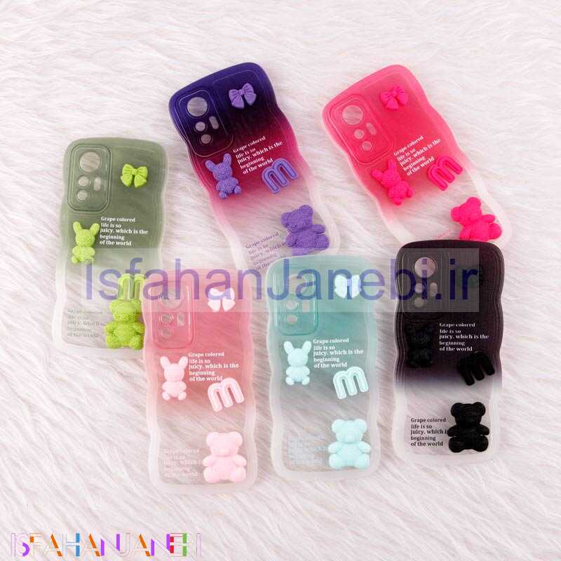 اصفهان جانبی-قاب عروسکی برجسته دو رنگ محافظ لنزدار Xiaomi 12 Lite