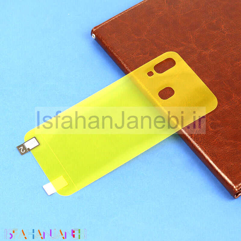 اصفهان جانبی-برچسب پشت تمام چسب زرد Samsung A30