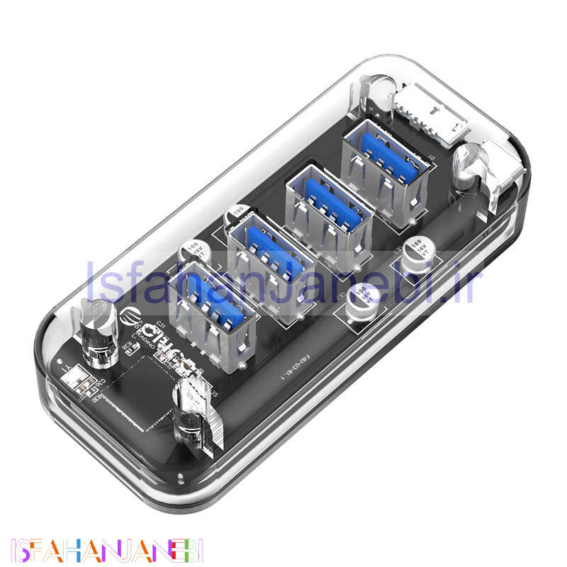 اصفهان جانبی-هاب 4 پورت USB3.0 اوریکو F4U-U3