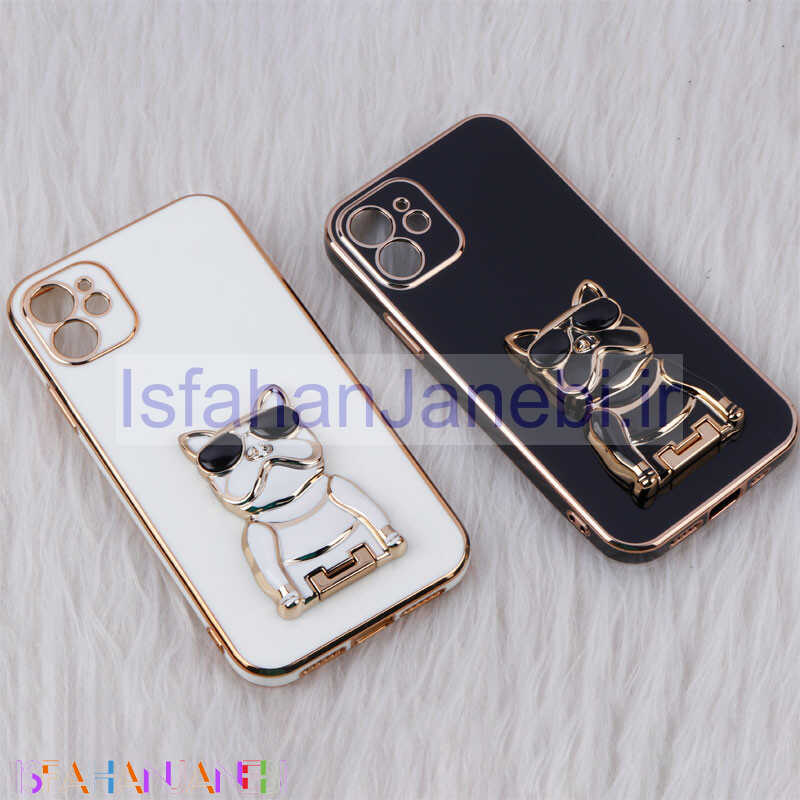 اصفهان جانبی-قاب براق My Case استند طرح سگ محافظ لنزدار iPhone 11
