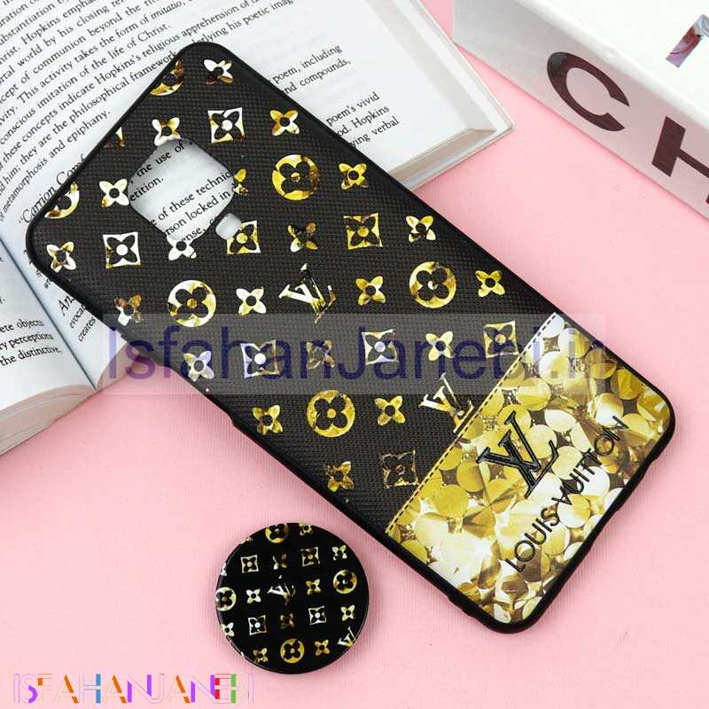 اصفهان جانبی-قاب فانتزی برجسته + پاپ سوکت طرح LV شیائومی Redmi Note 9 Pro / 9s سری F
