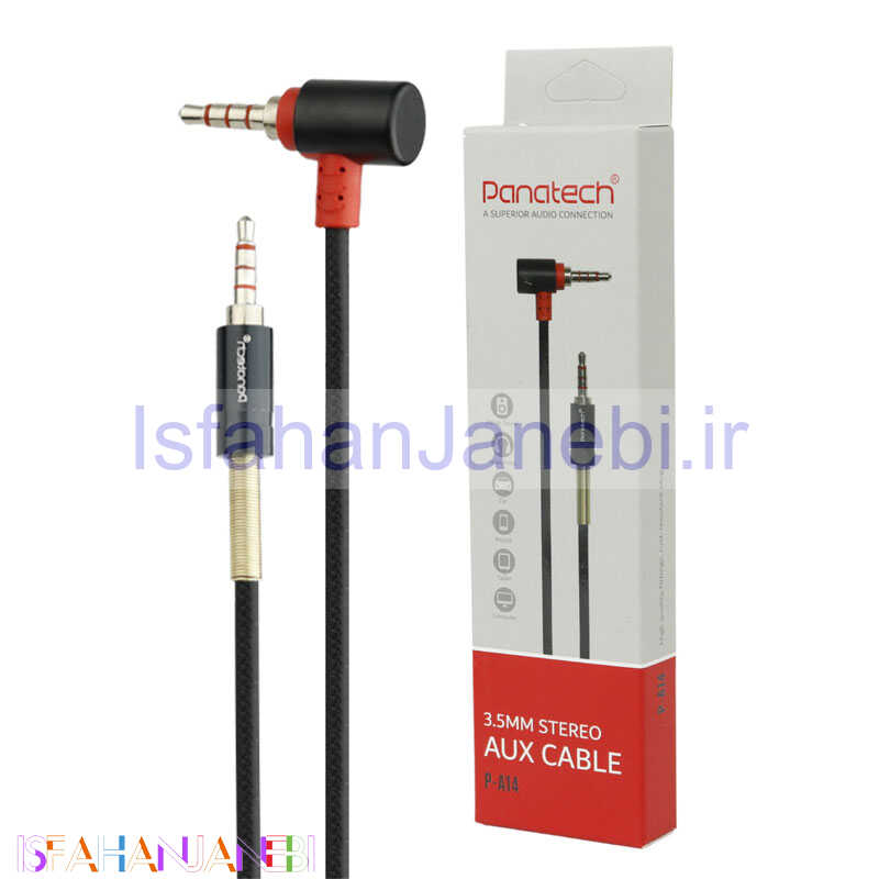 اصفهان جانبی-کابل Panatech P-A14 AUX 1m یکسر L