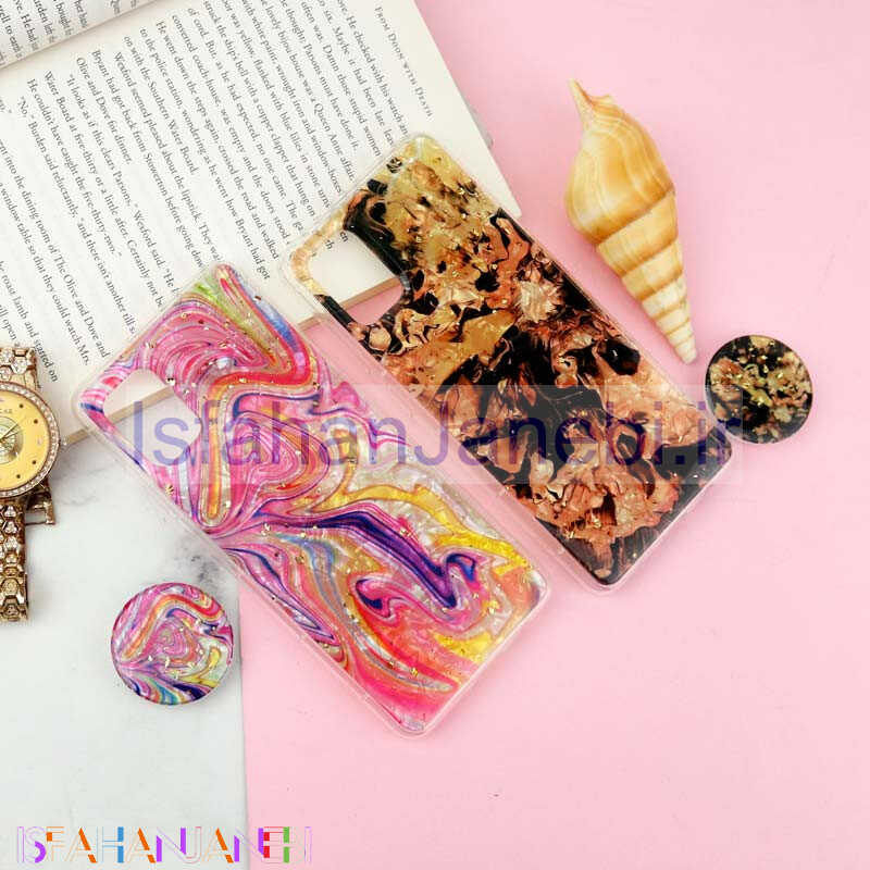 اصفهان جانبی-قاب طرحدار رزینی پاپ سوکت دار Samsung Galaxy A31